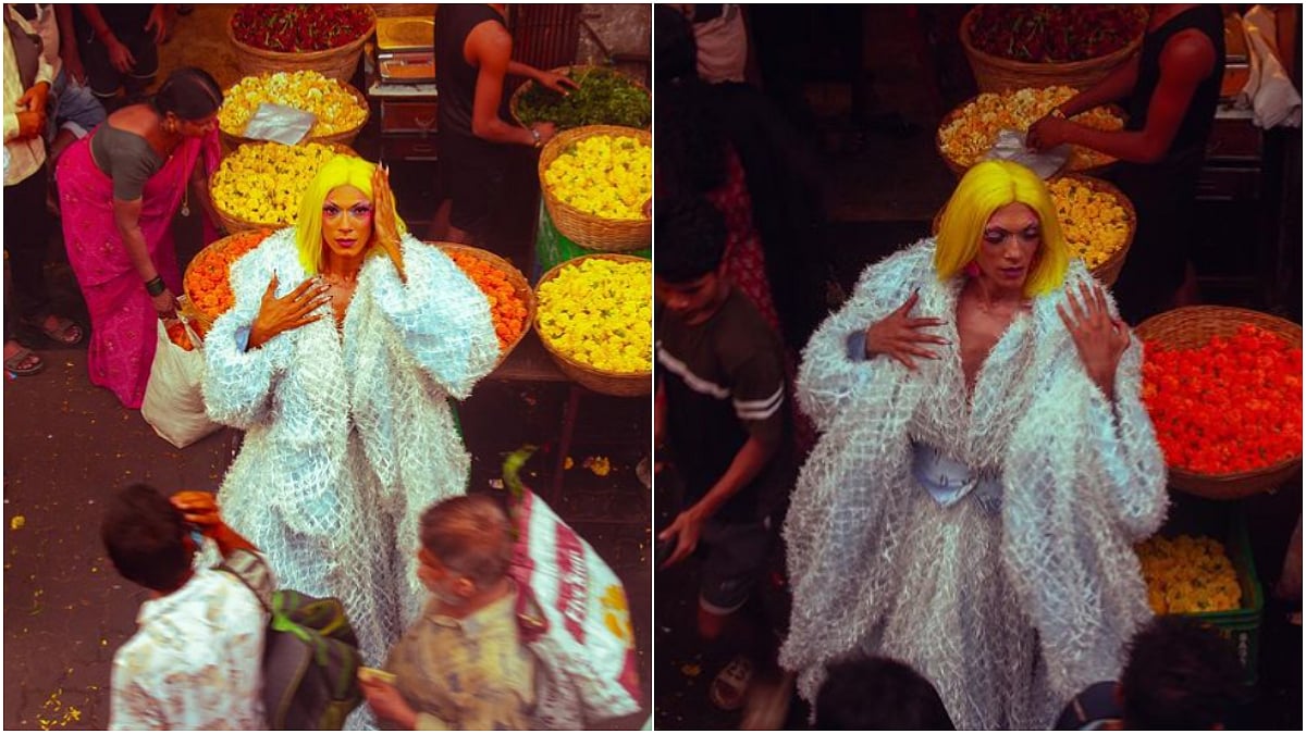 Mumbai: Drag Artist Zeeshan Ali Transforms Dadar Flower Market, Promotes Drag Art To Public; VIDEO